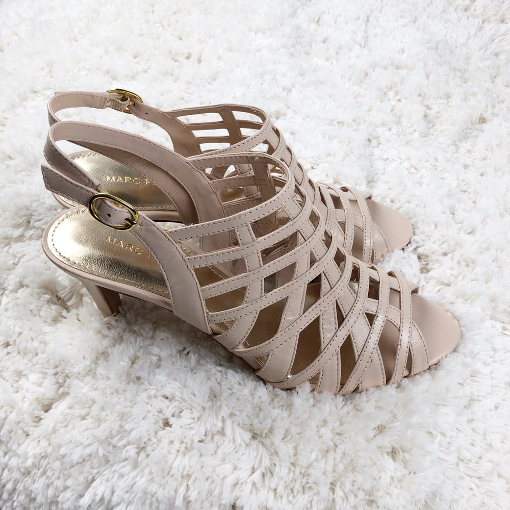 Marc Fisher Open-toe Heeled Sandals - Nalora -Pink